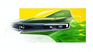 Náhledový obrázek - Celá příď za sklem, pořádné logo. Opel ukázal náčrtky nové Mokky