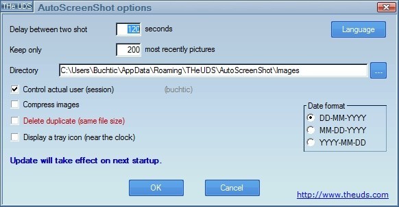 AutoScreenShot dokáže v pravidelných intervalech sejmou obrazovku
