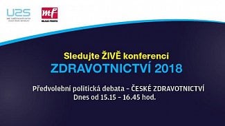 Náhledový obrázek - Sledujte živě Předvolební politickou debatu: VIZE PRO ČESKÉ ZDRAVOTNICTVÍ PRO 2018-2021