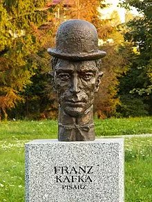 Busta Franze Kafky v polských Kielcích