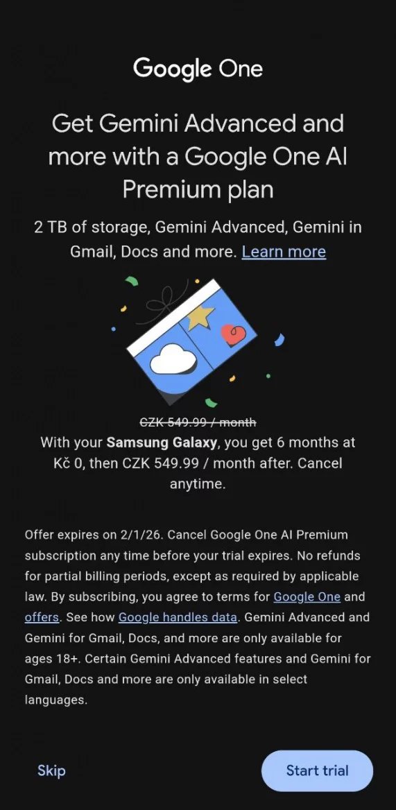 Gemini Advanced zdarma