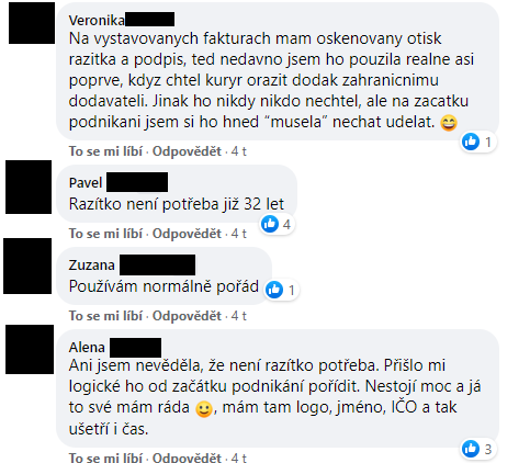 Jsou razítka pasé? Podnikatelé diskutovali na Facebooku