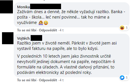 Jsou razítka pasé? Podnikatelé diskutovali na Facebooku
