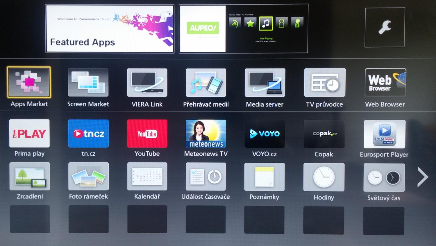 Panasonic Smart Viera - Apps.