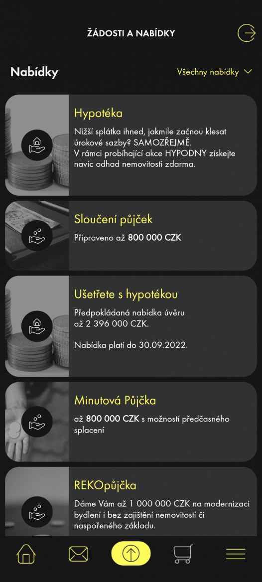 Původní aplikace mobilního bankovnictví Raiffeisenbank, která byla v září 2022 nahrazena novou verzí.