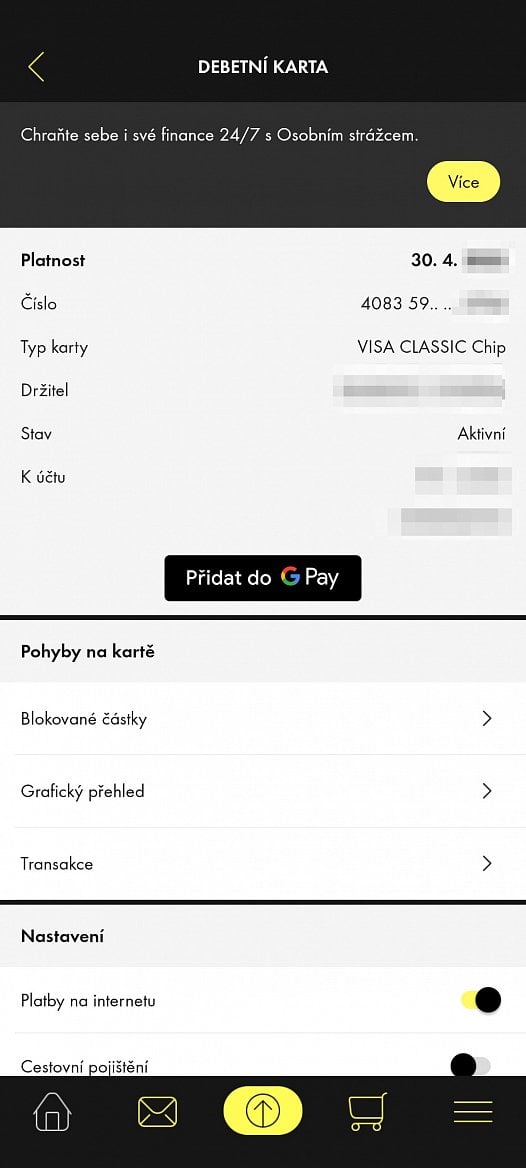 Původní aplikace mobilního bankovnictví Raiffeisenbank, která byla v září 2022 nahrazena novou verzí.