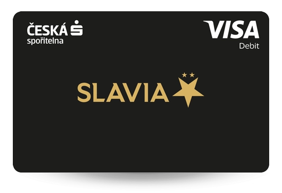Autor: Česká spořitelna a. s. Virtuální co-brandová karta České spořitelny a pražské fotbalové Slavie s motivem "Zlatá hvezda Slavia". (07/2024)