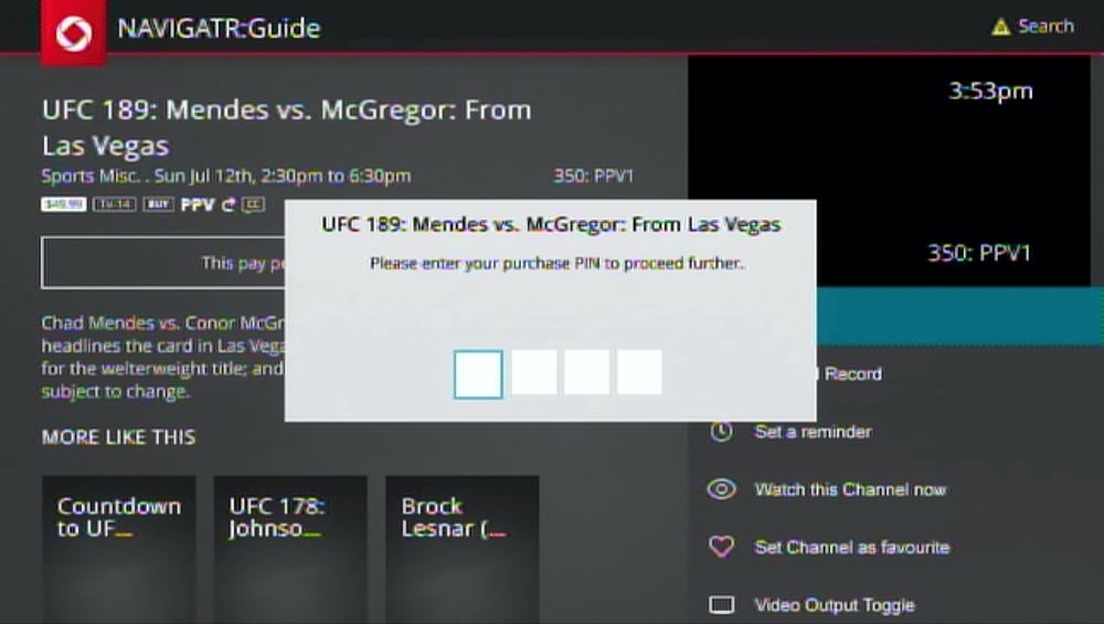 Rogers On Demand a PPV