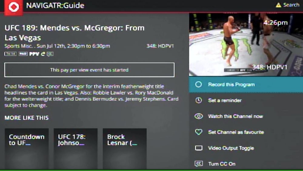 Rogers On Demand a PPV