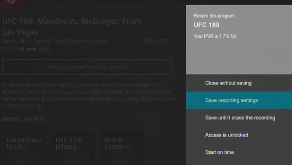 Rogers On Demand a PPV