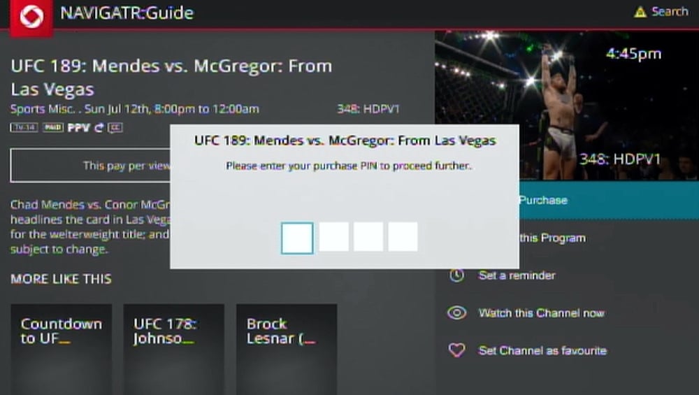 Rogers On Demand a PPV