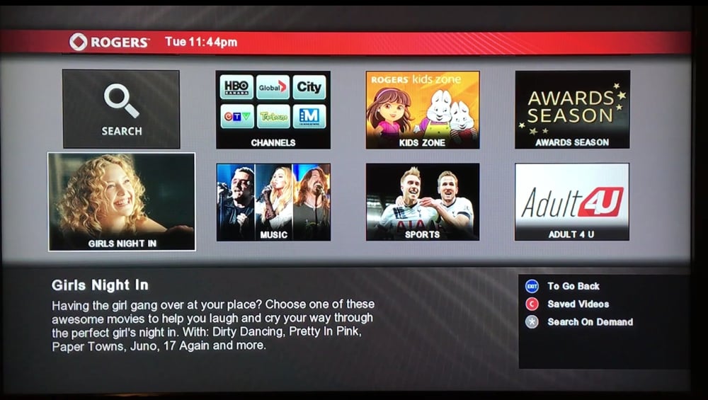 Rogers On Demand a PPV