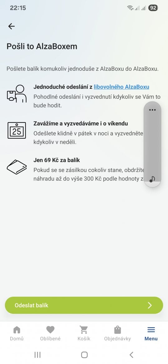 Alza.cz - balicky - Posli to Alzaboxem
