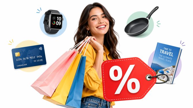 10 slevových kuponů na tento týden: výhodné hodinky, kreditka zdarma i jídlo s dovozem