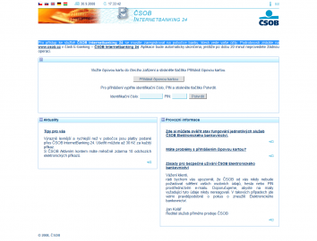 Elektronické bankovnictví ČSOB