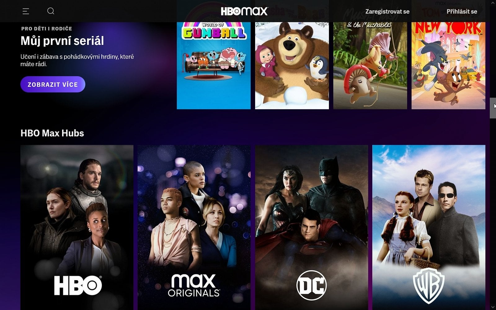 Česká verze HBO Max