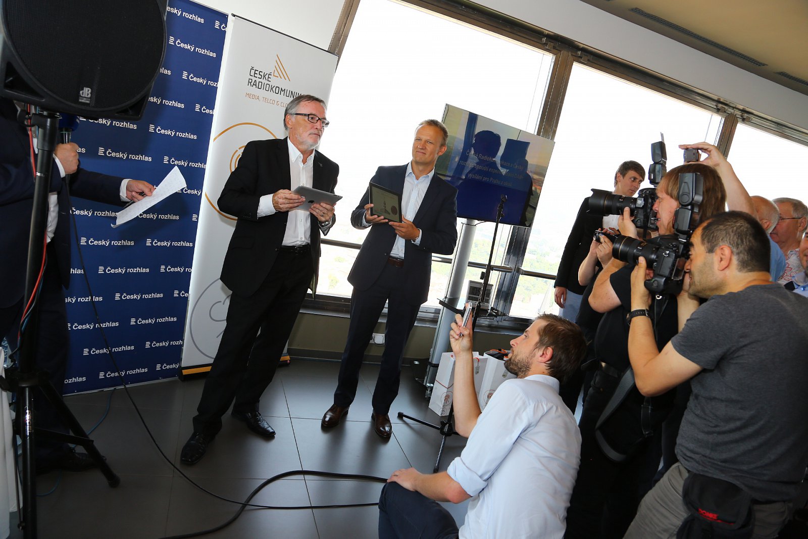 Český rozhlas slavnostně spustil DAB vysílání z vysílače Žižkov