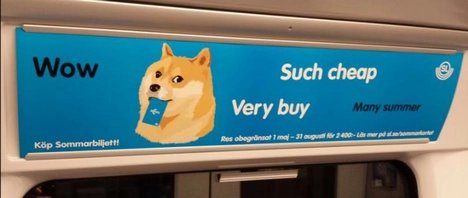 Doge ve stockholmském metru