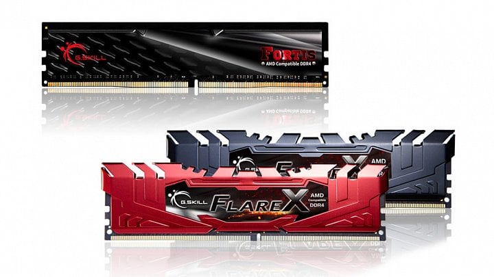 Paměti G.Skill Fortis a Flare-X určené speciálně pro procesory AMD Ryzen