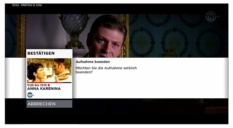 Giga TV - Práce s nahrávkami