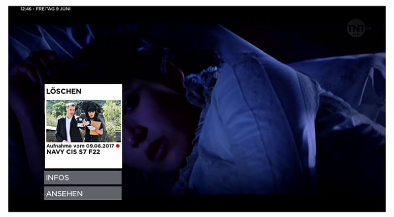 Giga TV - Práce s nahrávkami