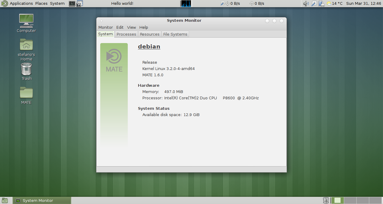 Mate scenes. Дебиан мате. Mate System Monitor. Рабочий стол Mate Debian. Debian Mate принтер.
