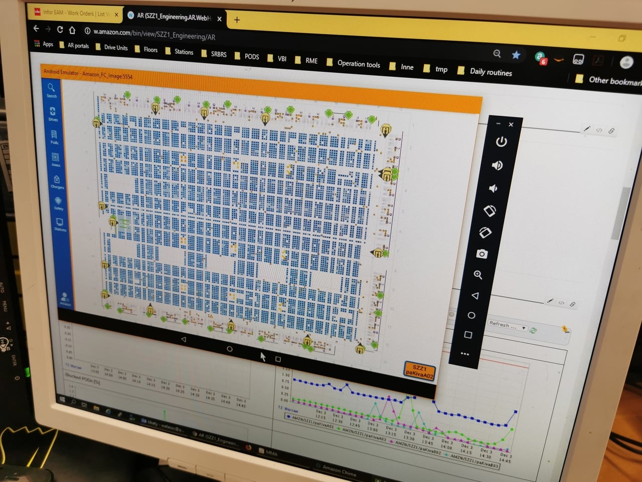 Robotické distribuční centrum Amazonu v polském Štětíně