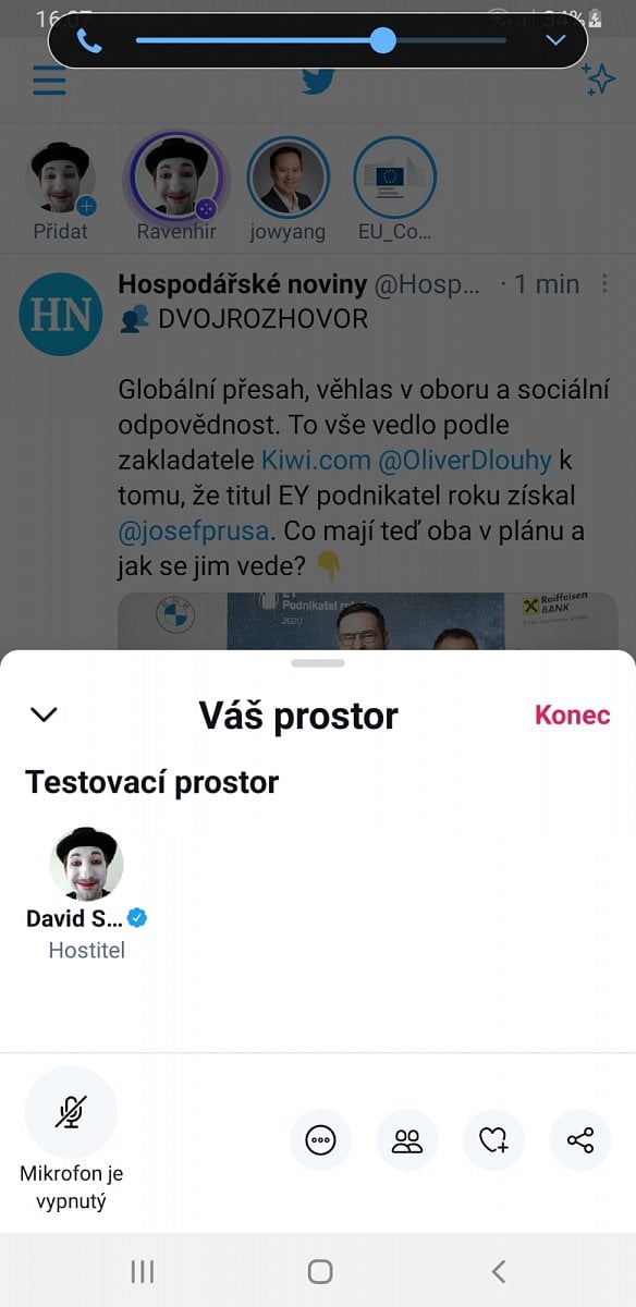 Co umí a jak vypadají Twitter Spaces (Prostory)