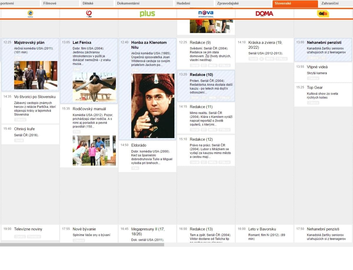 Program na webu iDnes.