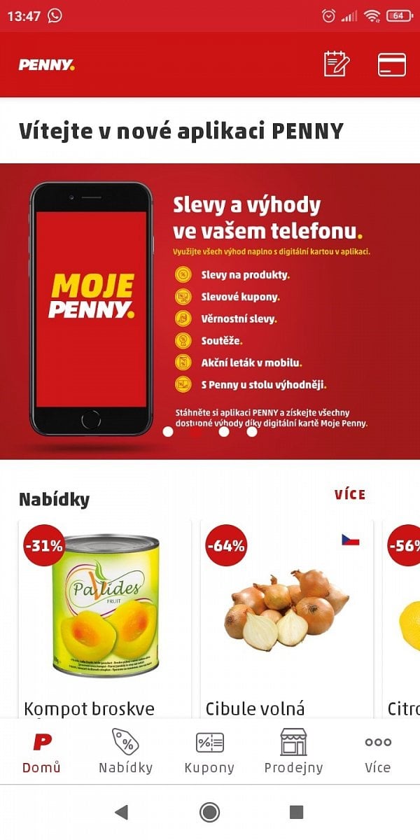 Podívejte se, jak vypadají mobilní aplikace supermarketů