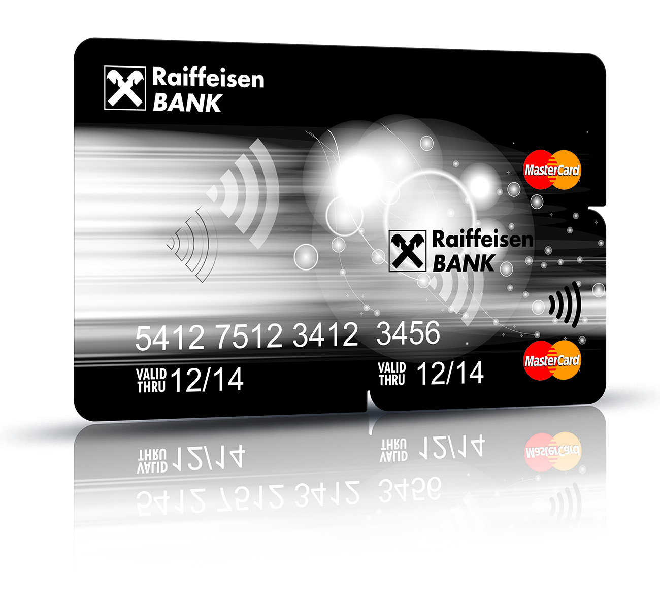 Kreditní platební nálepka Raiffeisenbank.