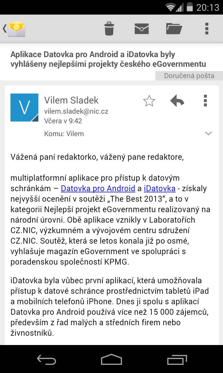 Android 4.4 KitKat - aplikace
