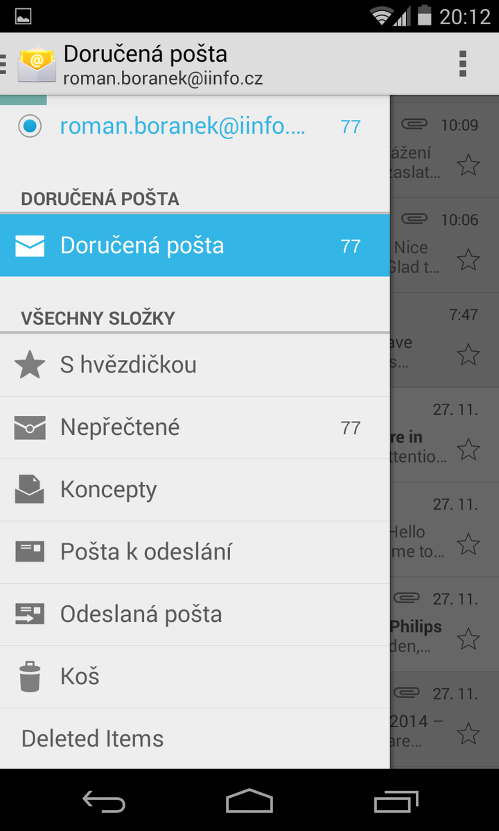 Android 4.4 KitKat - aplikace
