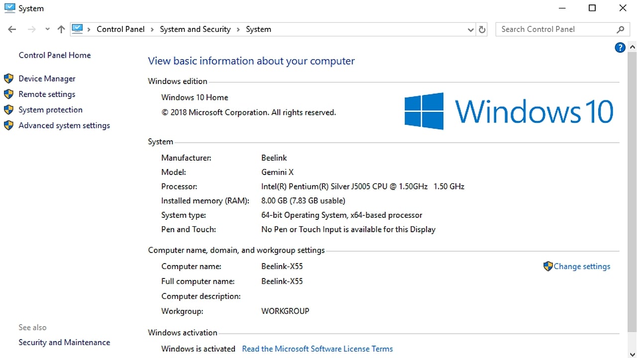 Benchmarky Beelink X55