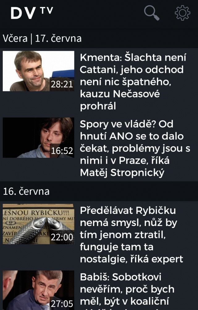 DVTV na LG Flex 2 (Android)