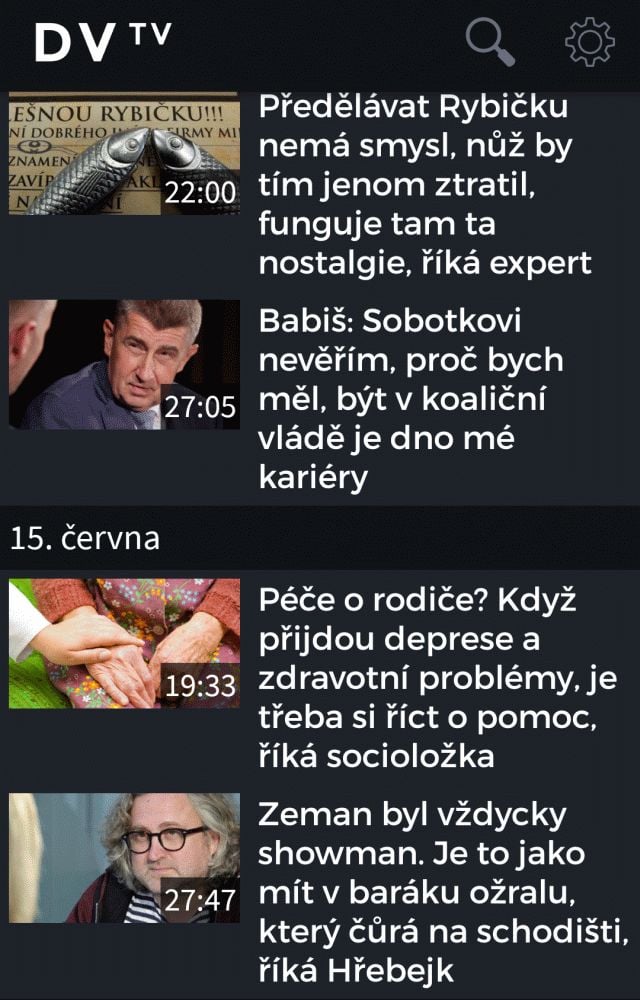 DVTV na LG Flex 2 (Android)