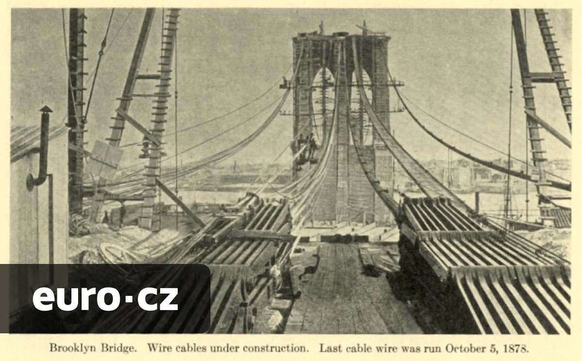 Fotogalerie: Slavný Brooklynský most se stal osudným jeho projektantovi. Stojí už 143 let
