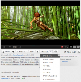 Chrome YouTube Dowloader - stáhněte video rovnou při jeho sledování