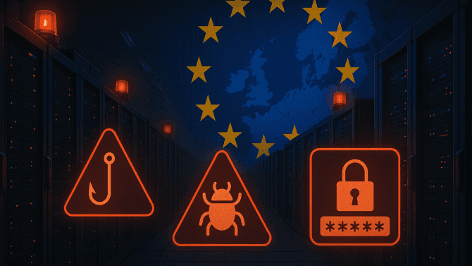 ilustrace kyberproblémů EU