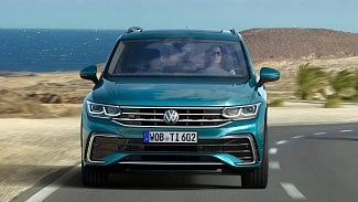 Náhledový obrázek - Volkswagen Tiguan dostal s faceliftem detaily z Golfu, hybrid do zásuvky i ostrou verzi R