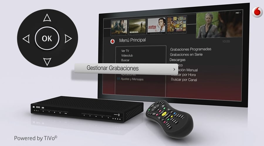 Vodafone Španělsko - nahrávání programů