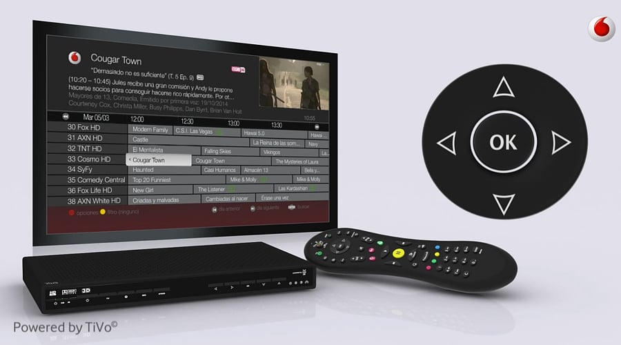 Vodafone Španělsko - nahrávání programů