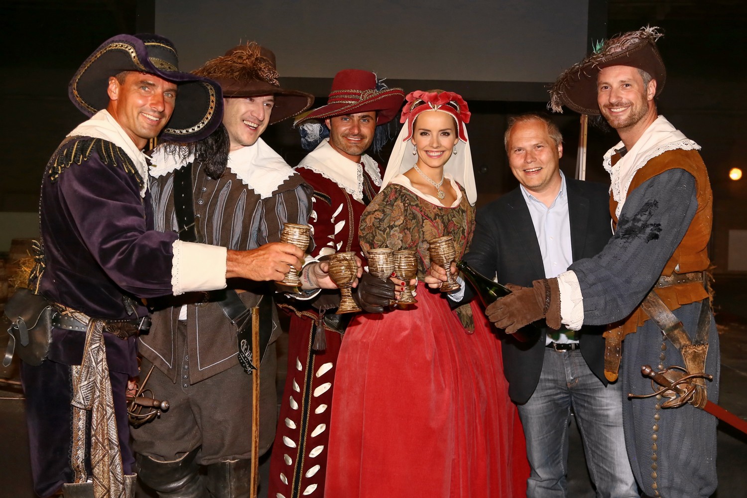 Barrandovský večírek TV Prima k nasazení seriálu Tři mušketýři