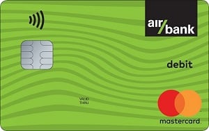Platební karta Air Bank s motivem vlnek. (12. 01. 2026)