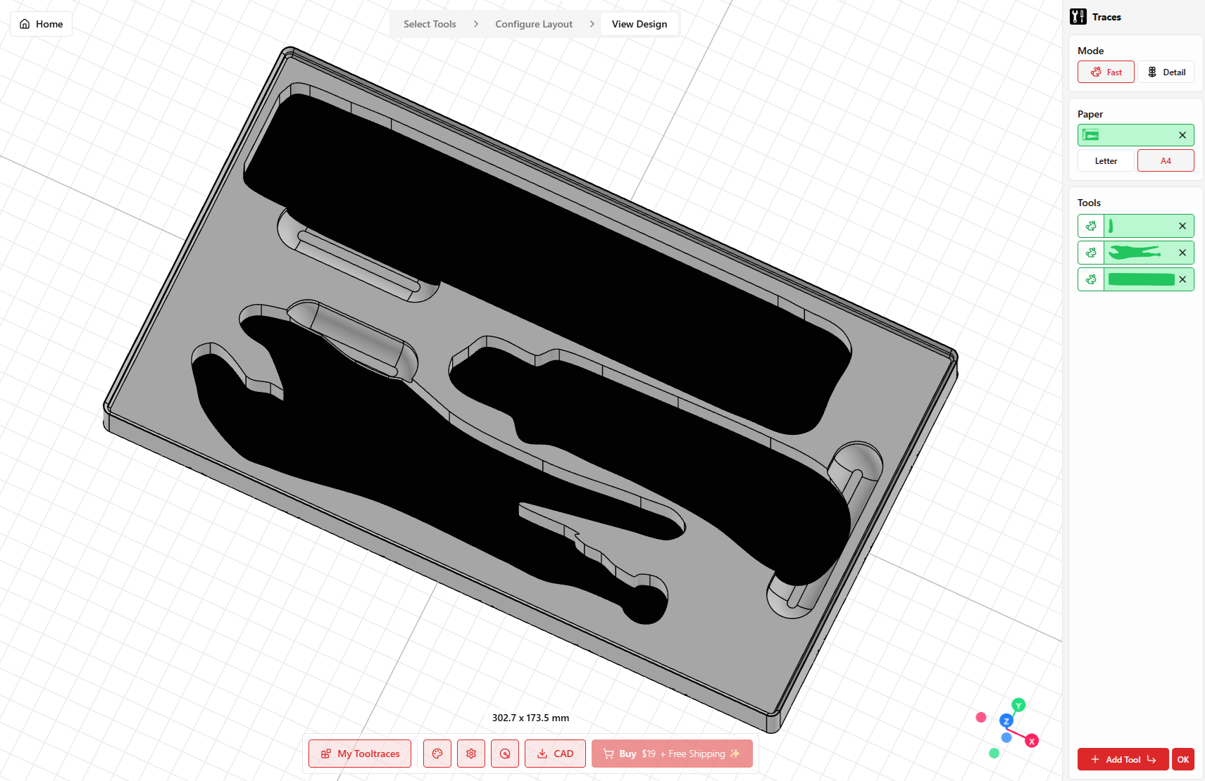 Tooltrace.ai vytvoří organizér do šuplíku z fotky