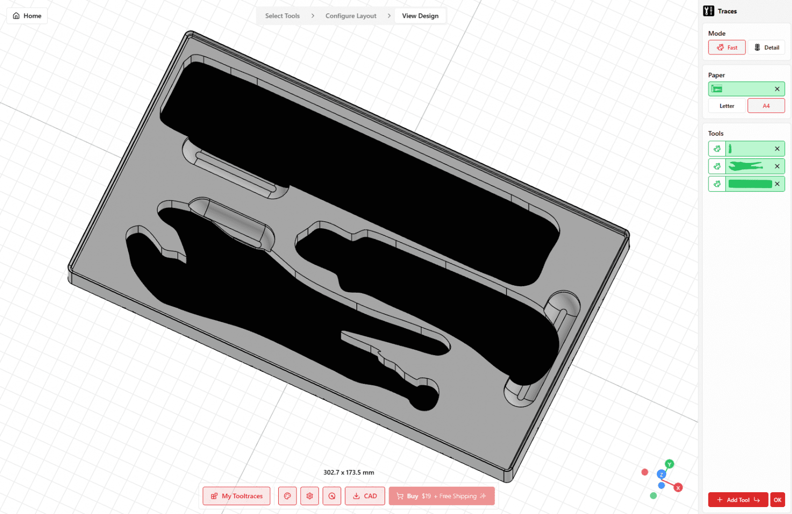 Tooltrace.ai vytvoří organizér do šuplíku z fotky