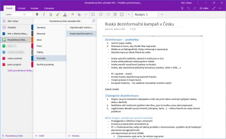 OneNote Windows 10 v červnu nabízí řadu novinek