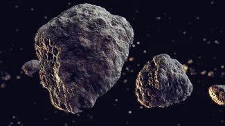 Asteroid ve vesmíru