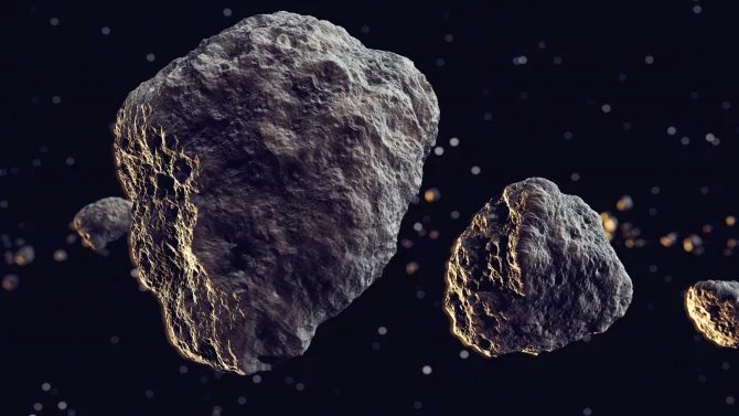 Asteroid ve vesmíru