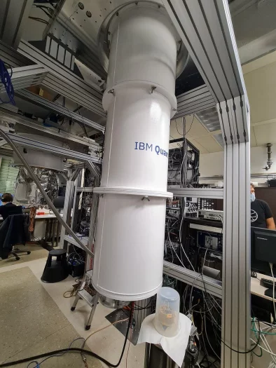 Kvantový počítač IBM v laboratořích v Curychu